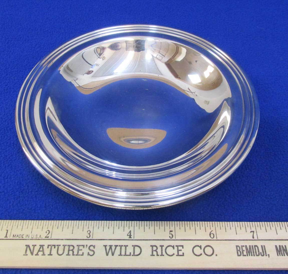 International Silver Co Silver Plated Dish Bowl Round Tray 6448