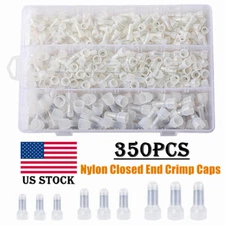350X Copper Core Nylon Terminals Closed End Crimp Cap Insulated Wire Connectors