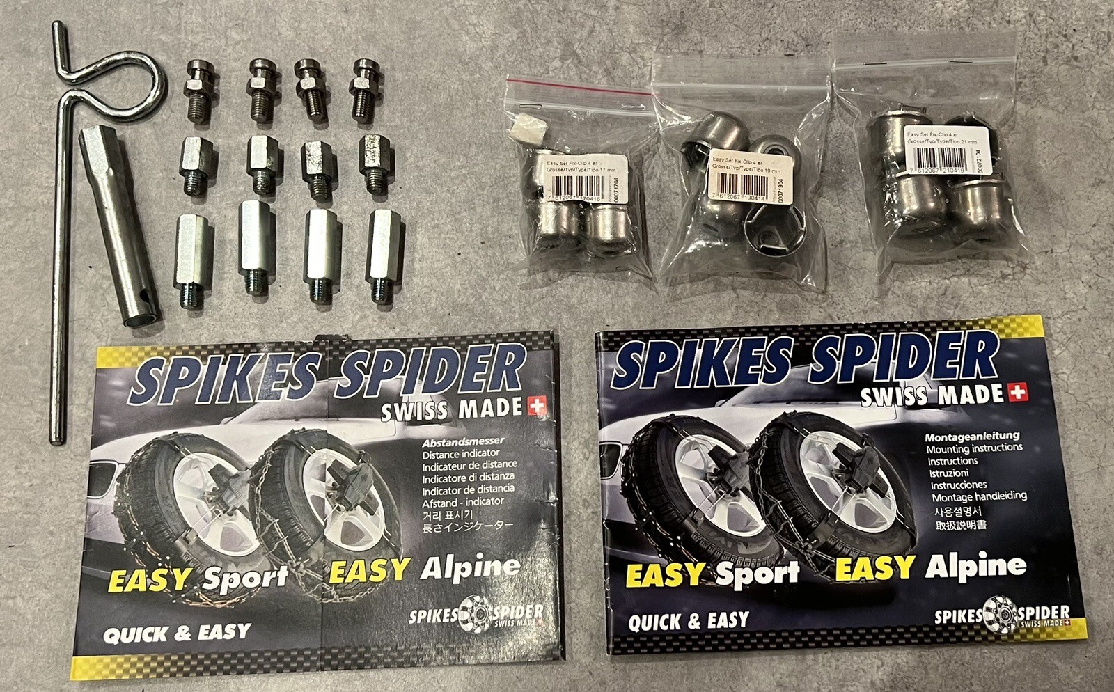 SpikesSpider Easy Sport Size 3 Snow Chains (1 Pair) eBay
