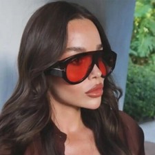Luxury Red Designer Style Fashion Brand Sunglasses Icon Italy Women Celebrity
