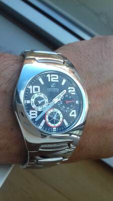 Calypso-FESTINA 5160 MULTIFUNCTION STEEL Vintage Uhren NOS Uhr Watch Montre Fond