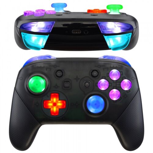 7 Colors Luminated Thumbsticks D-pad ABXY DIY DTFS LED Kit for NS Pro Controller - Picture 1 of 8
