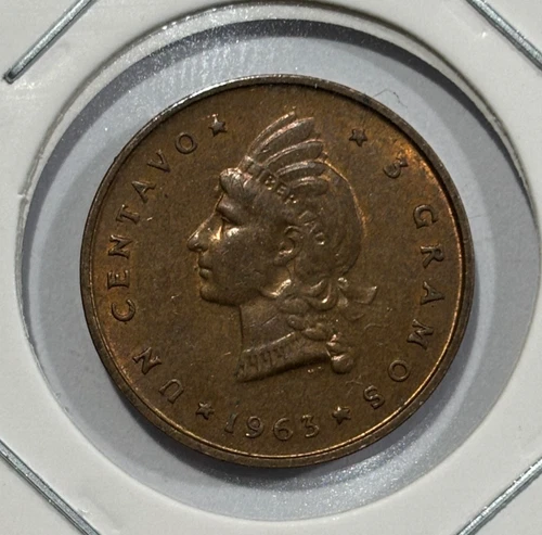 1963 Dominican Republic 1 Centavo Restoration of the Republic Coin