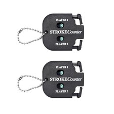 2pcs Golf Score Indicator 2 Player Stroke Counter Clicker Portable Golf Handy