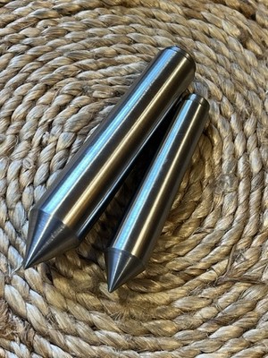 Vintage USA Morse Taper 2 & 3 MT2 & MT3 Solid Point Lathe Dead Center (E2)