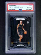 2023-24 Panini Prizm Victor Wembanyama #136 RC Rookie PSA 10