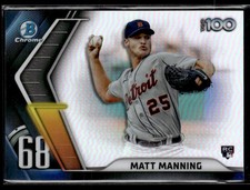 2022 Bowman #BTP-68 Matt Manning Bowman Scouts' Top 100 Rookie 0603D