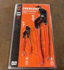 Crescent 2 Piece Tongue & Groove Pliers Set Max Grip 10" and 4.5"