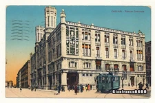 Sardinia Landscape Postcard Cagliari Via Roma Travelled Year 1937