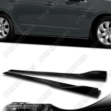 6PCS BLACK EXTENSION SIDE SKIRT ROCKER SPLITTERS WINGLET DIFFUSER 86" X 4"