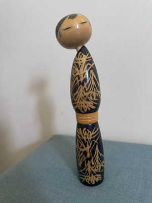 Vintage Japanese Sosaku Kokeshi Doll Artist Sato Suigai Cicada s Song Collector