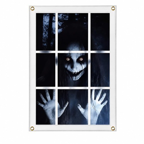 Halloween Dekoration Gruselige Fensterbilder, TüRdekoration-image