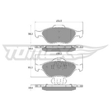Satz Bremsbeläge 24060568 Bremsklötze vorne für Ford Fusion JU KA RB Puma EC