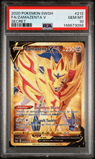 Carta Pokemon PSA 10 Zamazenta V 212/202 Spada e Scudo