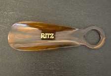 Ritz Carlton Hotel Tortoise Shell Shoe Horn Plastic w/Gold Lettering FREE SHIP