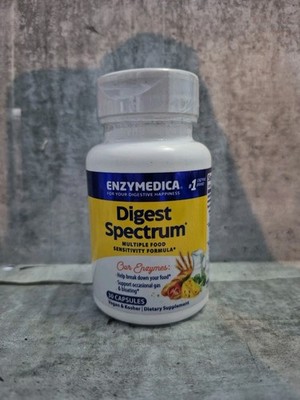 Enzymedica Digest Spectrum 30 Capsules Casein-Free, Dairy-Free, Egg-Free,