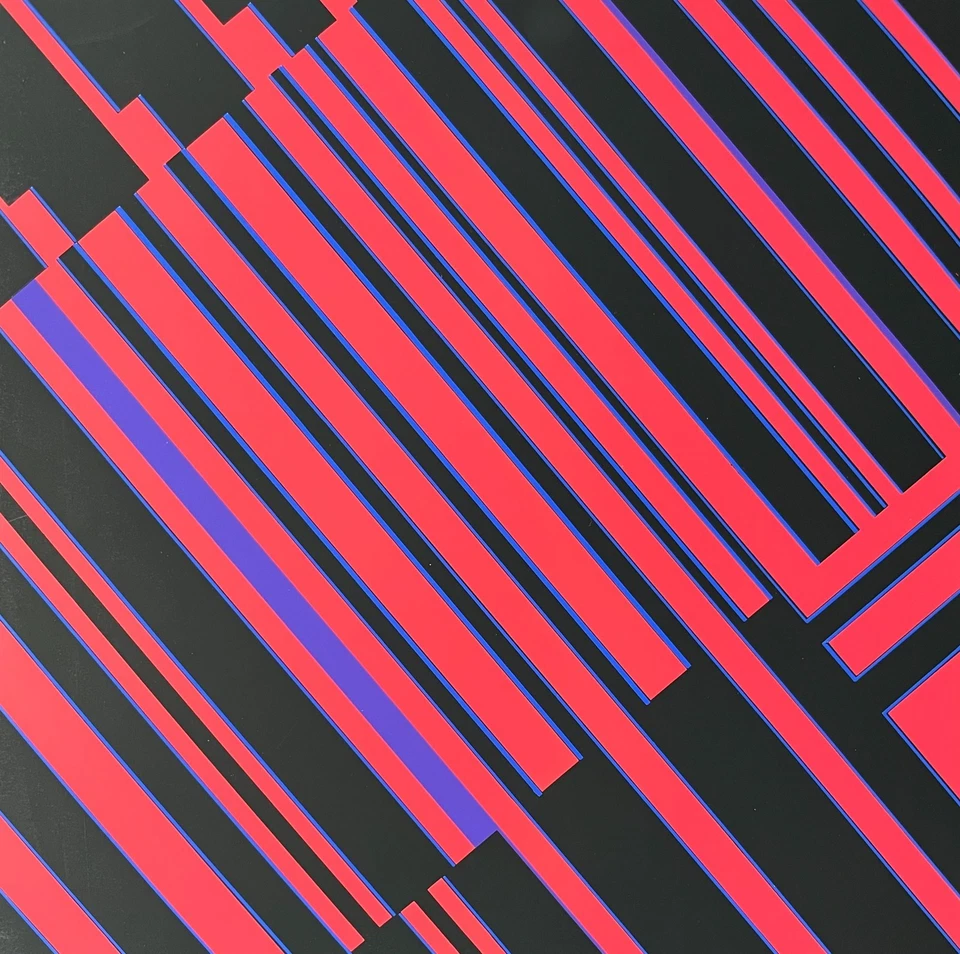 Günter Fruhtrunk Signierter Original Siebdruck v. 1966 - Konkrete Kunst - Op-Art - Bild 1 von 4