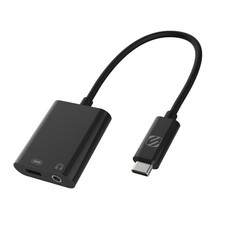 Scosche CAAP StrikeLine USB Type-C Headphone Adapter with Female XL, Black