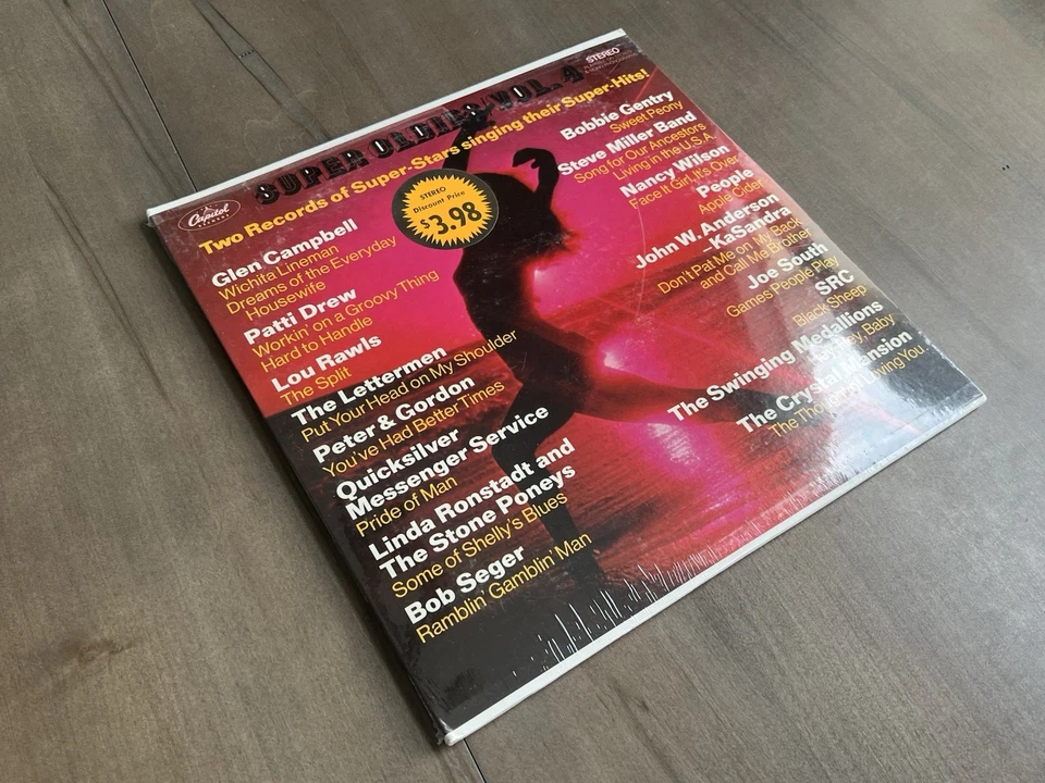 Super Oldies Volume 4 Vinyl 2LP Record Glen Campbell Patti Drew More Sealed Mint - Image 4 of 4