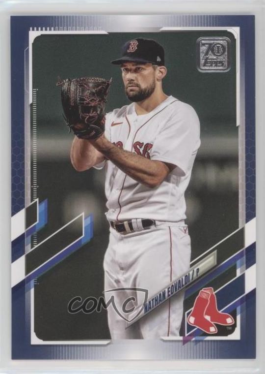 2021 Topps Royal Blue Nathan Eovaldi #623 0r39