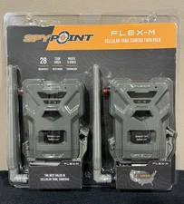 Spypoint Flex-M Cellular Trail Camera Twin Pack HUNTING OUTDOOR VIDEO SECURITY