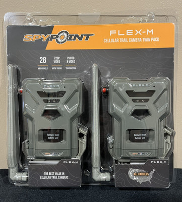 Spypoint Flex-M Cellular Trail Camera Twin Pack HUNTING OUTDOOR VIDEO SECURITY