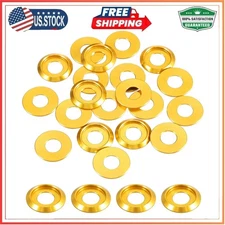 M8 Cone Cup Countersunk Washers,Hole Dia 8mm/0.31" Aluminum Gaskets Cup Head ...