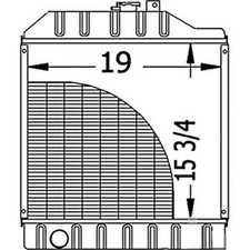 Re70733 Radiator Fits John Deere 5210 5220 5310 5310n 5320 Tractors