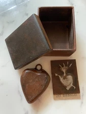 JAN BARBOGLIO HAND FORGED IRON HEART,  BOX & CARD - Rare SHIPS SAME DAY