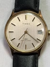 Vintage Timex Manual Wind Date Watch 34mm Marlin Style 1970s