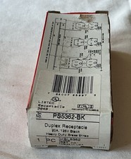 9-pass Seymour Legrand Duplex Receptacles 20a 125v Black Specification Grade .