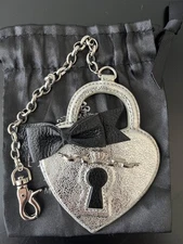 Brighton My Flat In London MFIL Large Purse Charm Magnetic Silver HEART Locket