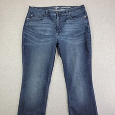 Lee Riders Womens Blue Jeans SZ 16M Mid Rise Straight Leg Measures: 35X30