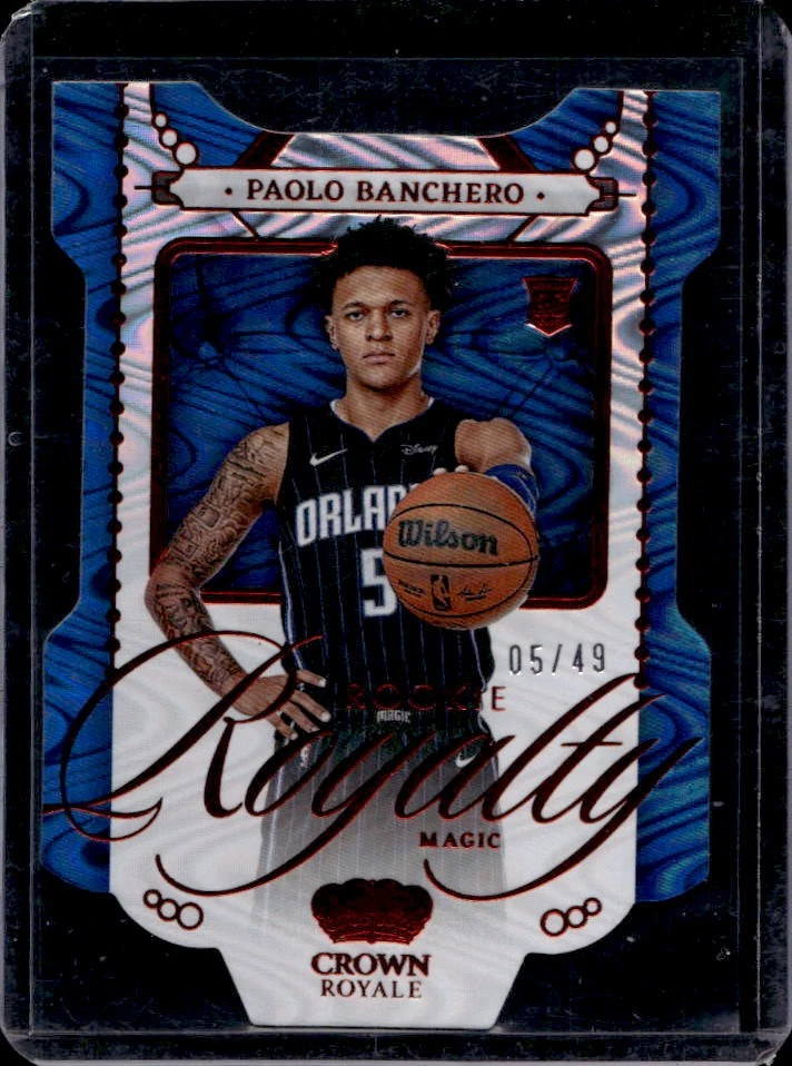 2022-23 Panini Crown Royale Paolo Banchero Rookie Royalty Red RC #5/49
