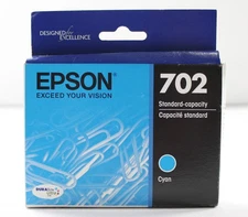 Epson Standard Capacity 702 Printer Ink Cartridge JL3 Cyan Unopened/Sealed