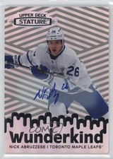 2022-23 Upper Deck Stature Wunderkind Nicholas Abruzzese Nick #W-25 Auto 17f6