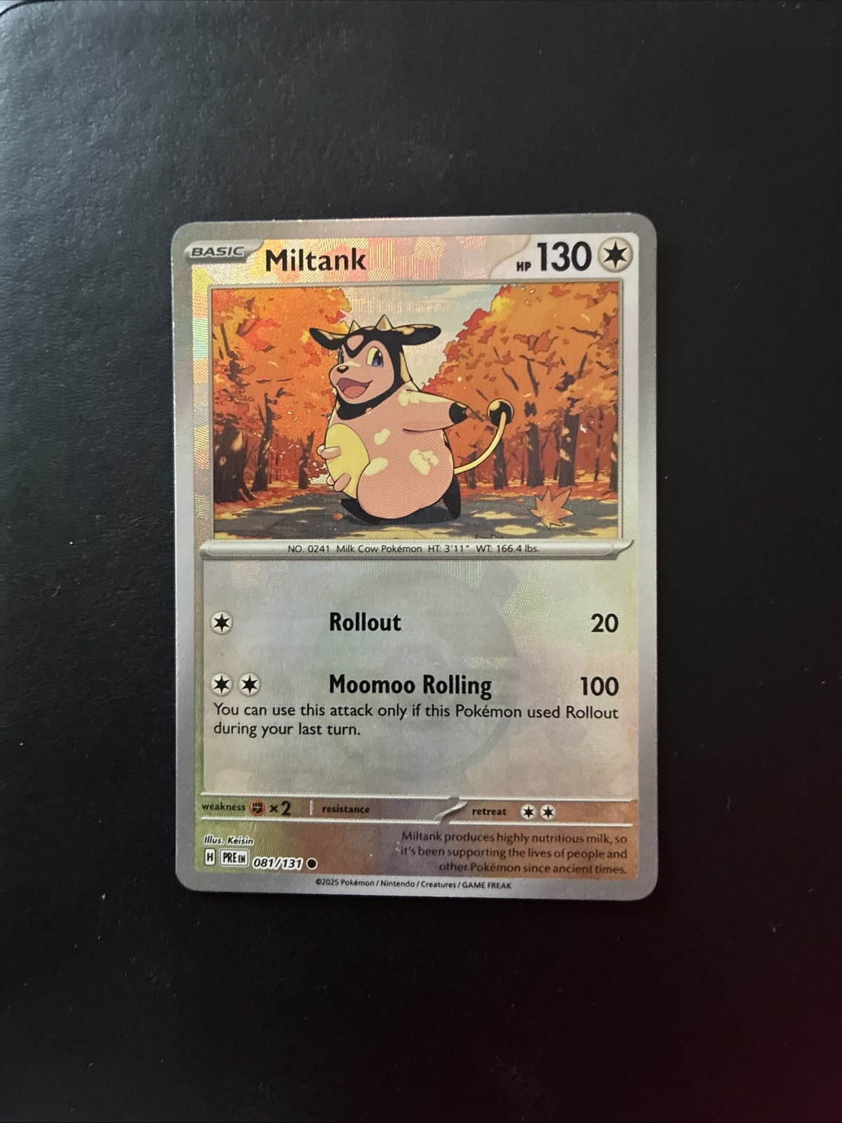 Miltank 81/131 Pokémon TCG S&V Prismatic Evolutions Pokéball Common Holo NM