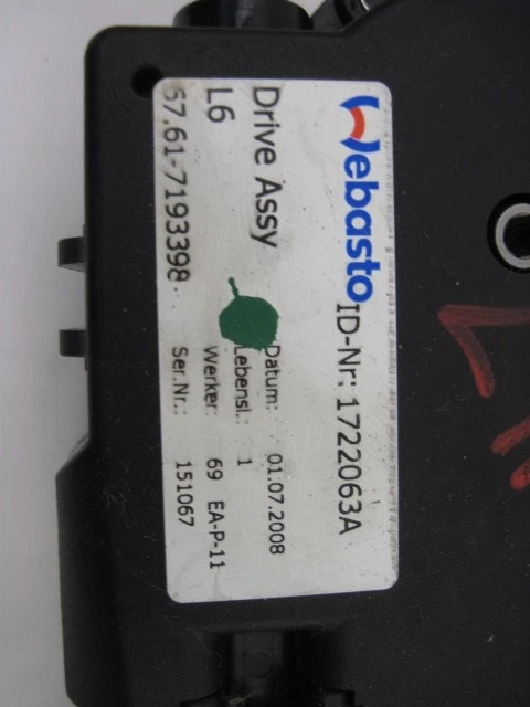 Used Sunroof Motor fits: 2008 Bmw 128I Grade A Foto 3 de 4