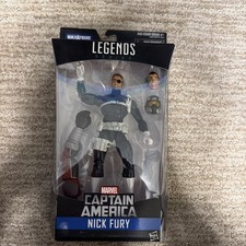 Marvel Legends Series Captain America Nick Fury Figure BAF Giant Man Worn Box