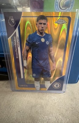 2025-26 Topps Chrome Premier League - Enzo Fernandez #66 Yellow RayWave /275