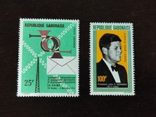 6060 - Gabun Gabon - 1964 - Mi 208 + 213 | Yv PA 28 29 - MNH MH