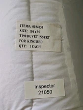 New! Envirosleep Down Alternative T190 Duvet Insert/Comforter Size King 106 X 95