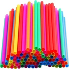 200PCS REUSABLE Extra Wide Jumbo Boba Bubble Tea Smoothie Drinking Straws 11mm