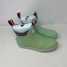 XTRATUF Women’s 6" Fishe Wear Ankle Deck Boots Seafoam/Bonefish W9