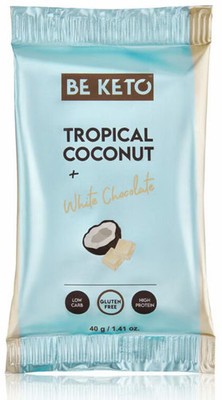 BeKeto Keto Bar, 9 x 40 g Riegel, Tropical Coconut
