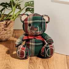 TEDDY - Fermaporta Thunland orsacchiotto scozzese multicolor regalo natale Thun