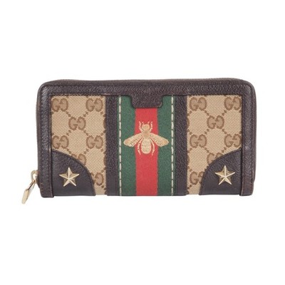 GUCCI Portemonnaie Bee Zippy Sherry Line Continental OP: 550  