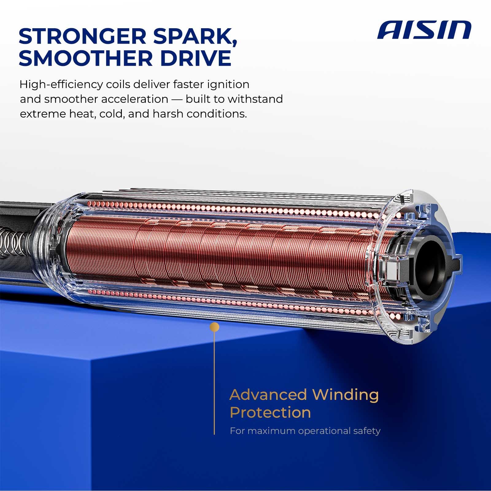 AISIN 8 Pack Ignition Coils for Volkswagen Passat Bentley Continental 2002-2004