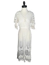 Edwardian Lace Day Dress - Size Small