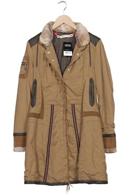 Sportalm Mantel Damen Jacke Parka Gr. EU 40 Baumwolle Beige #e3ubgvr